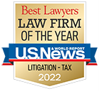 Best Law Firms - "Law Firm of the Year" 2022 Specialty Badge Footer